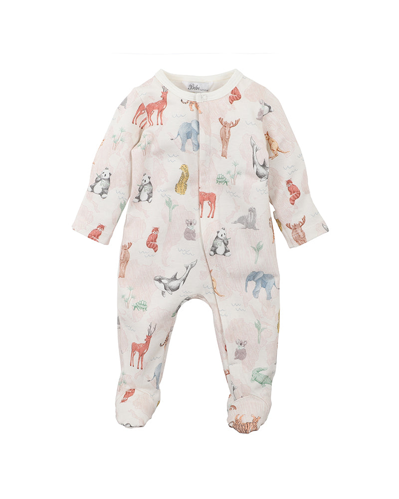 Bebe Scout Zip Onesie Animal Baby Onesies Baby Bunting AU