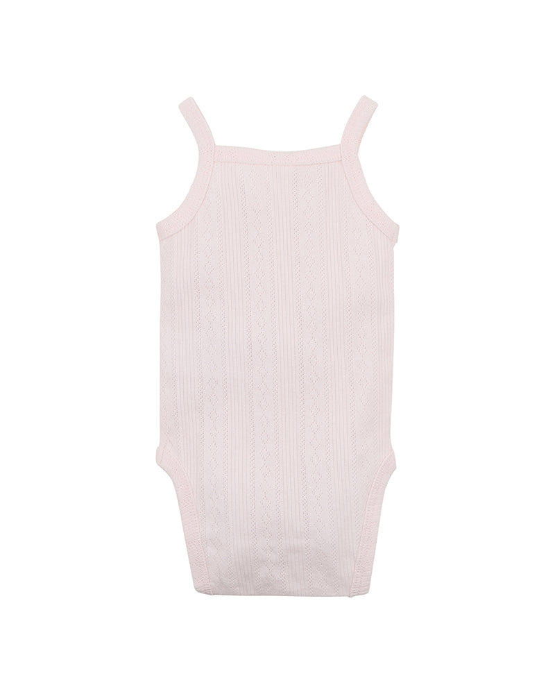 White Label Pointelle Bodysuit Pink Baby Onesies Baby Bunting AU