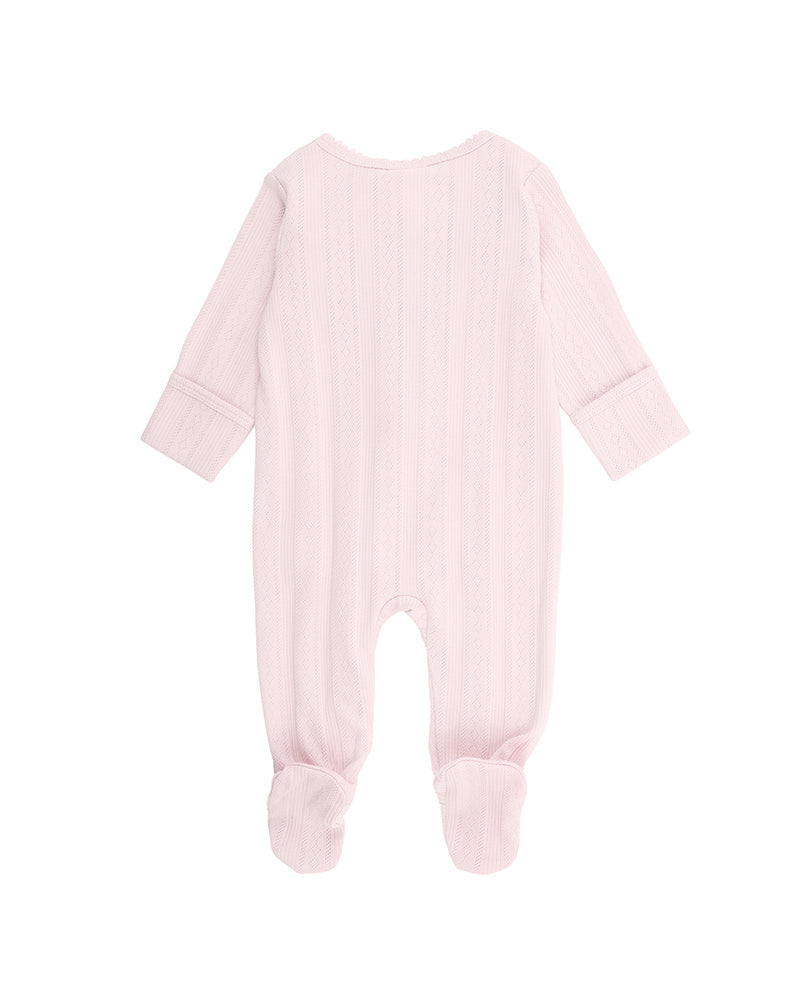 White Label Pointelle Onesie Pink Baby Onesies Baby Bunting AU