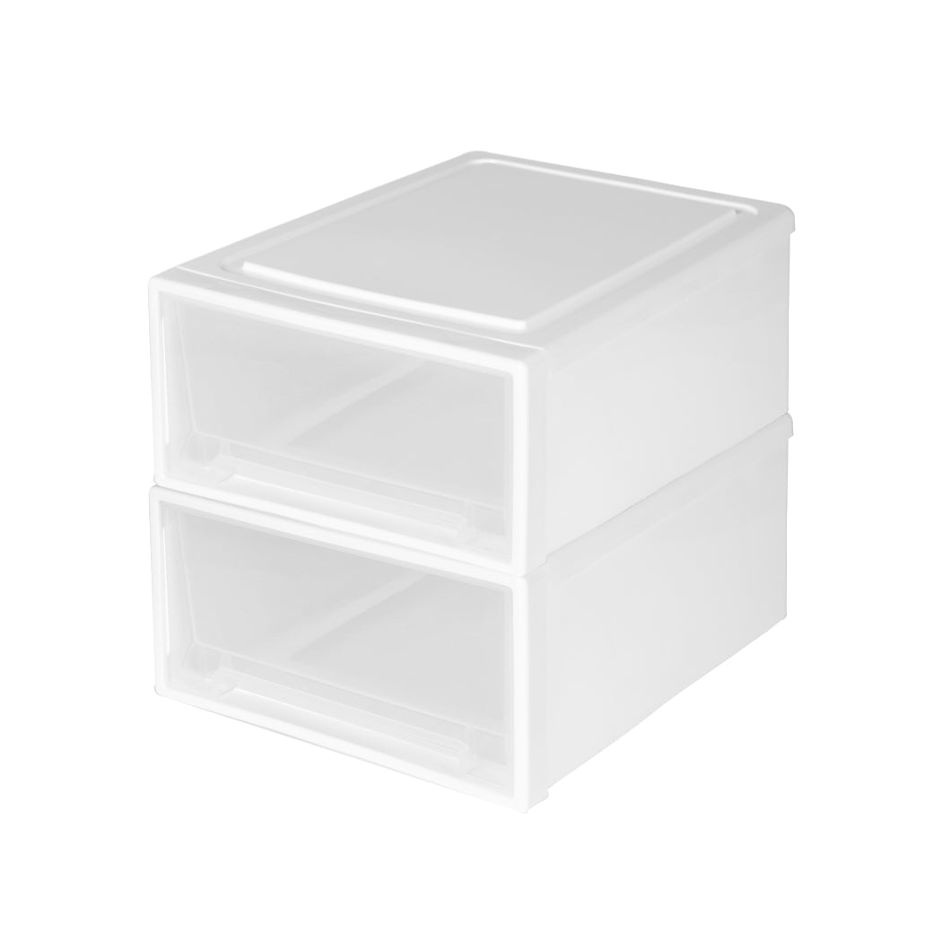 Traderight Group Plastic Storage Box Stackable Containers 17L (2pk