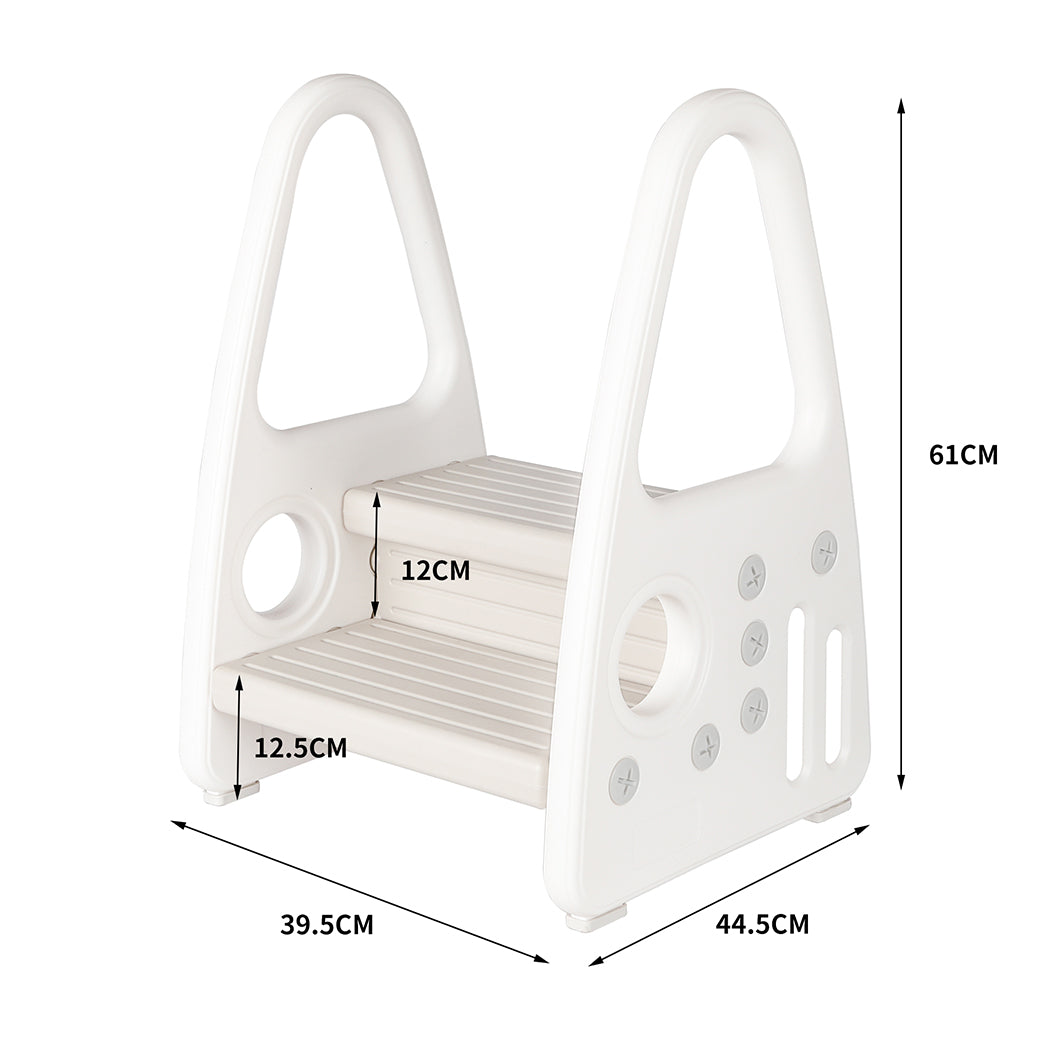 Levede Kids Step Stool White Bathing Accessories Baby Bunting AU