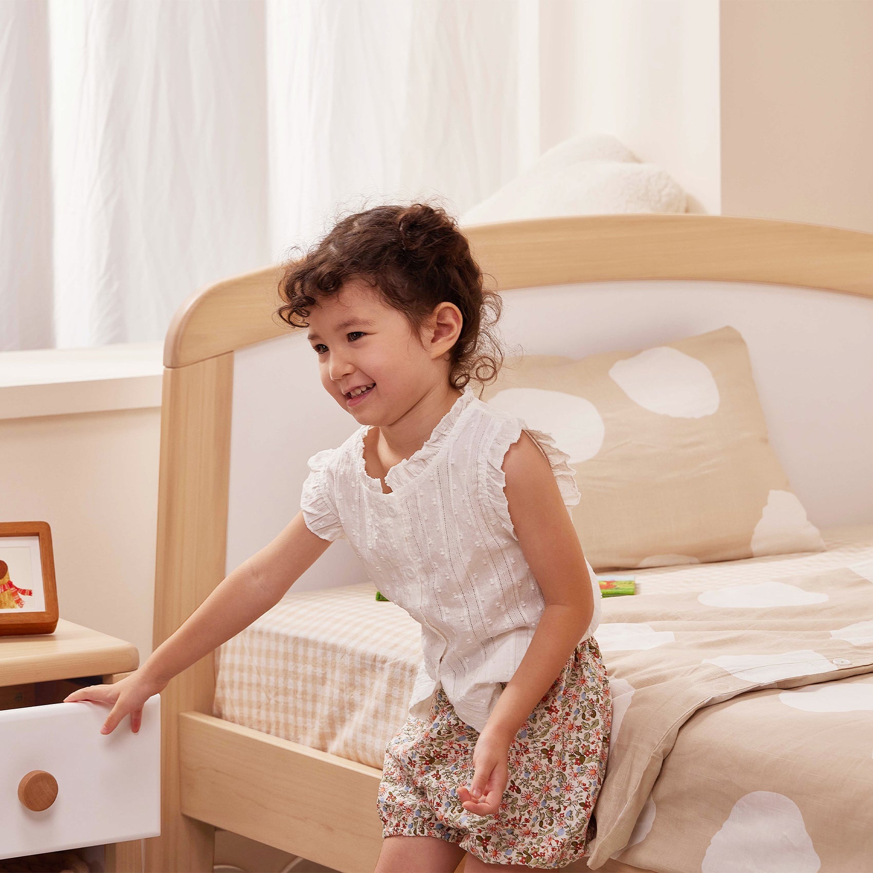 Boori Bronte King Single Kids Bed Cherry and Almond Beds Baby