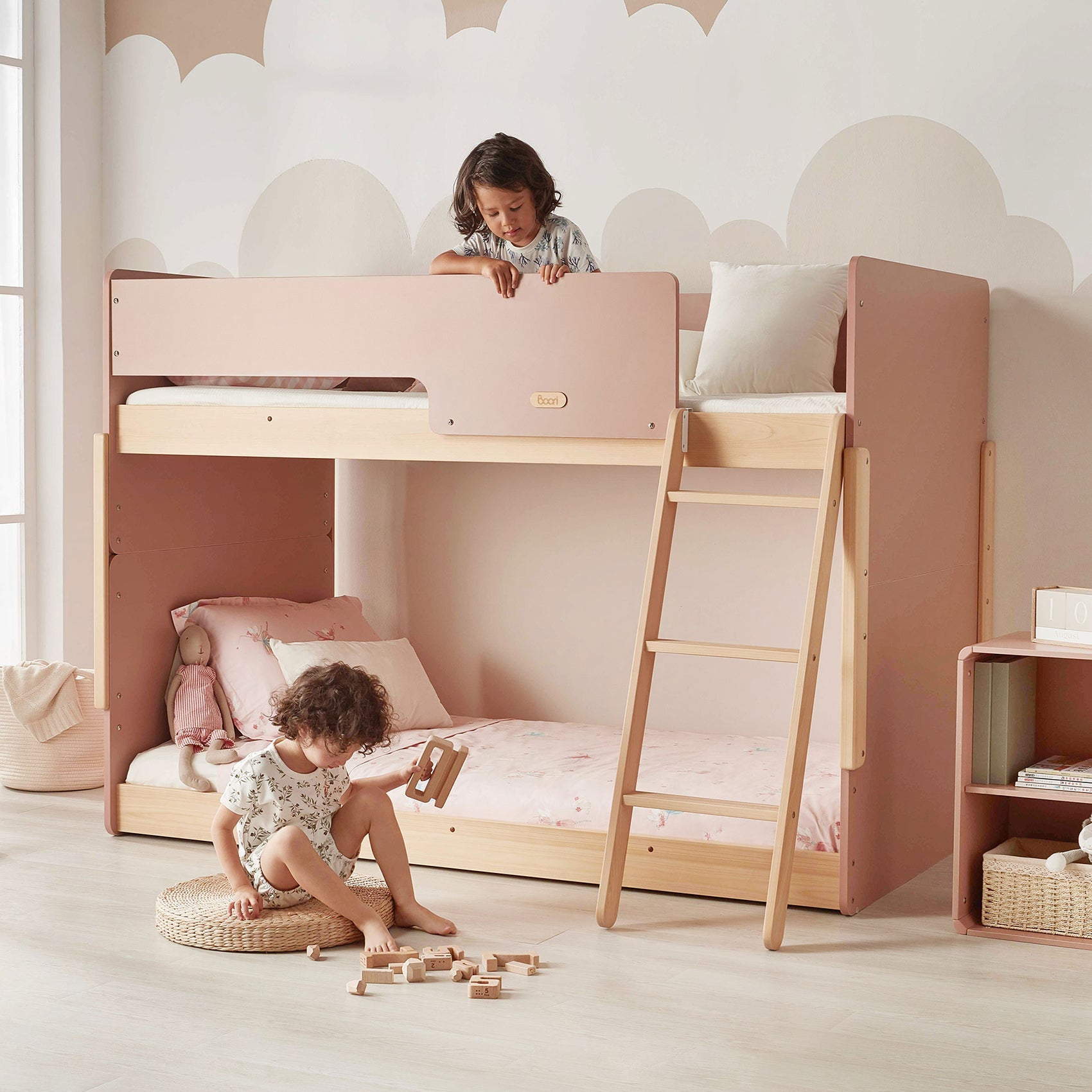Boori Neat Single Bunk Bed Barley and Almond Beds Baby Bunting AU