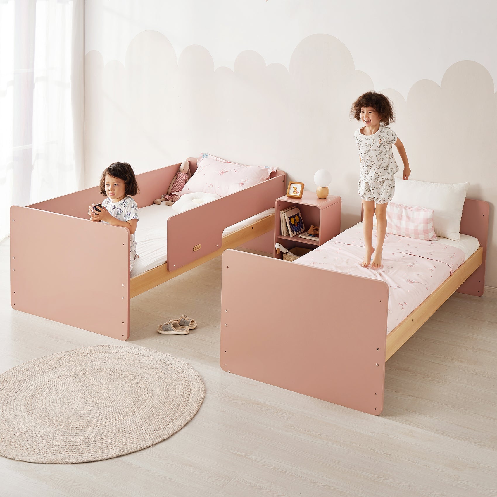 Boori Neat Single Bunk Bed Barley and Almond Beds Baby Bunting AU