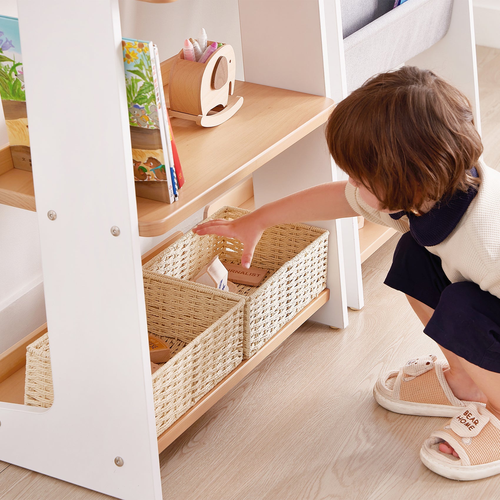 Boori Oslo Bookshelf Cherry and Almond Bookcases Baby Bunting AU