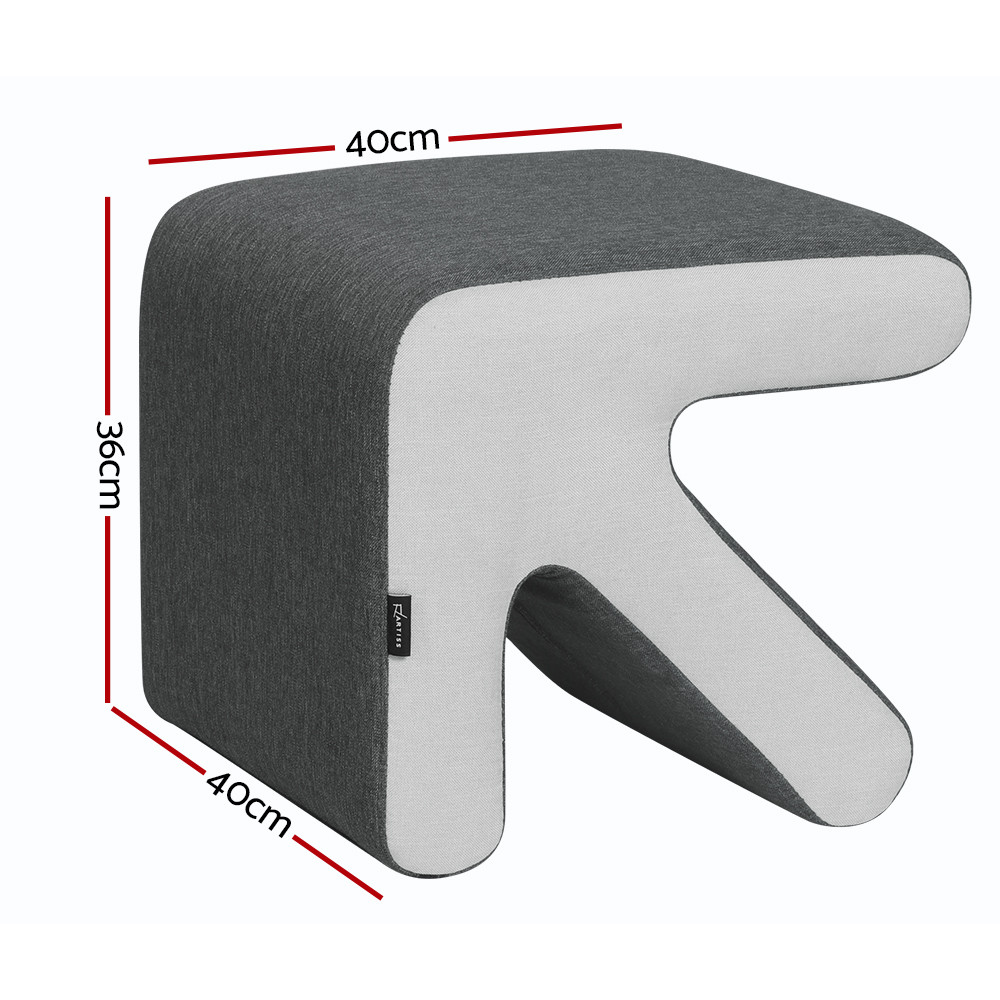 Artiss Arrow Ottoman Grey Baby Bunting AU
