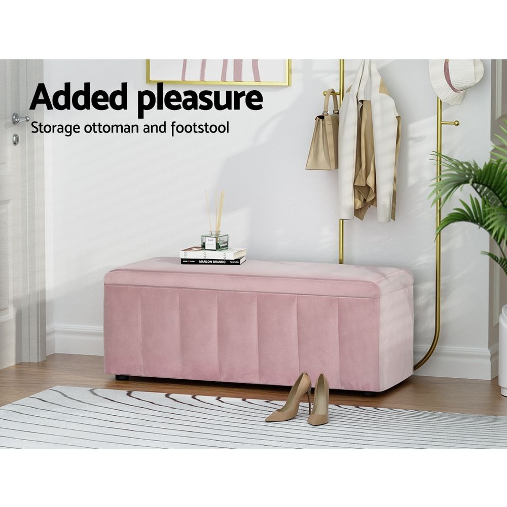 The Little Warehouse - Artiss Storage Ottoman Blanket Box Foot