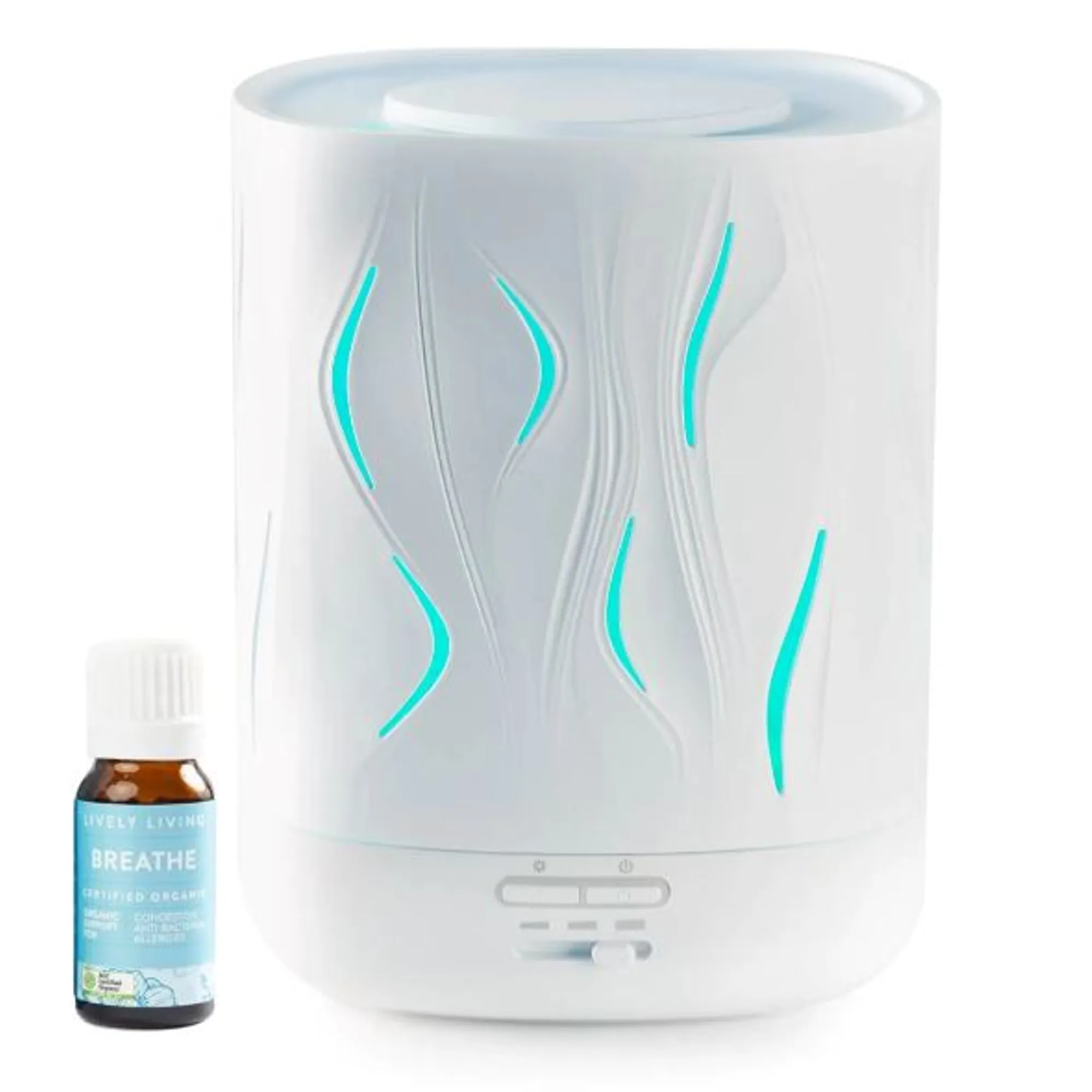 Lively Living Aroma-Cloud Diffuser + Breathe oil