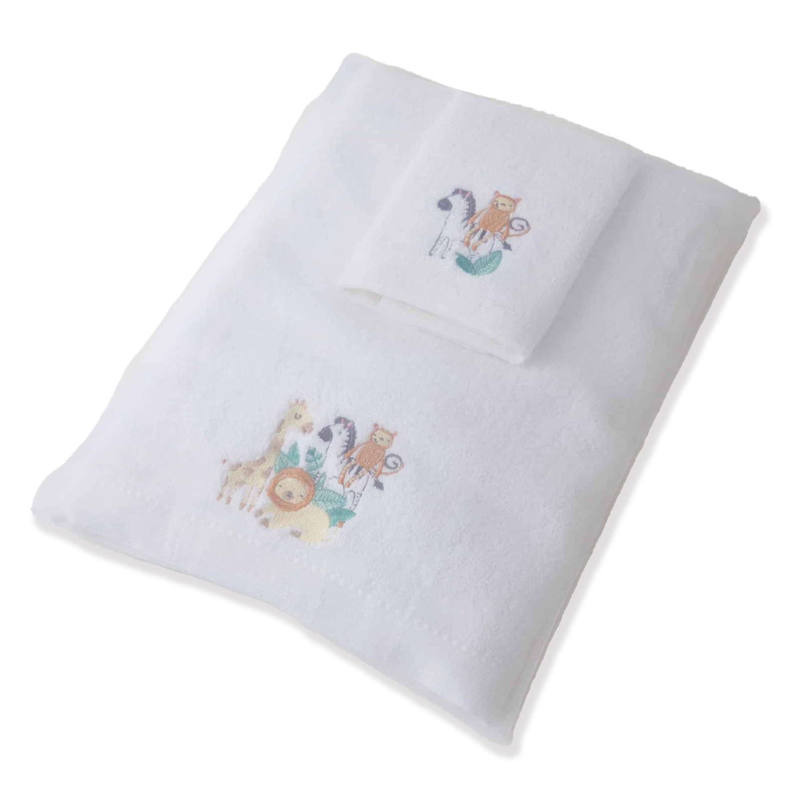 Jiggle & Giggle Baby Cotton Bath Towel & Face Washer with Organza Bag
