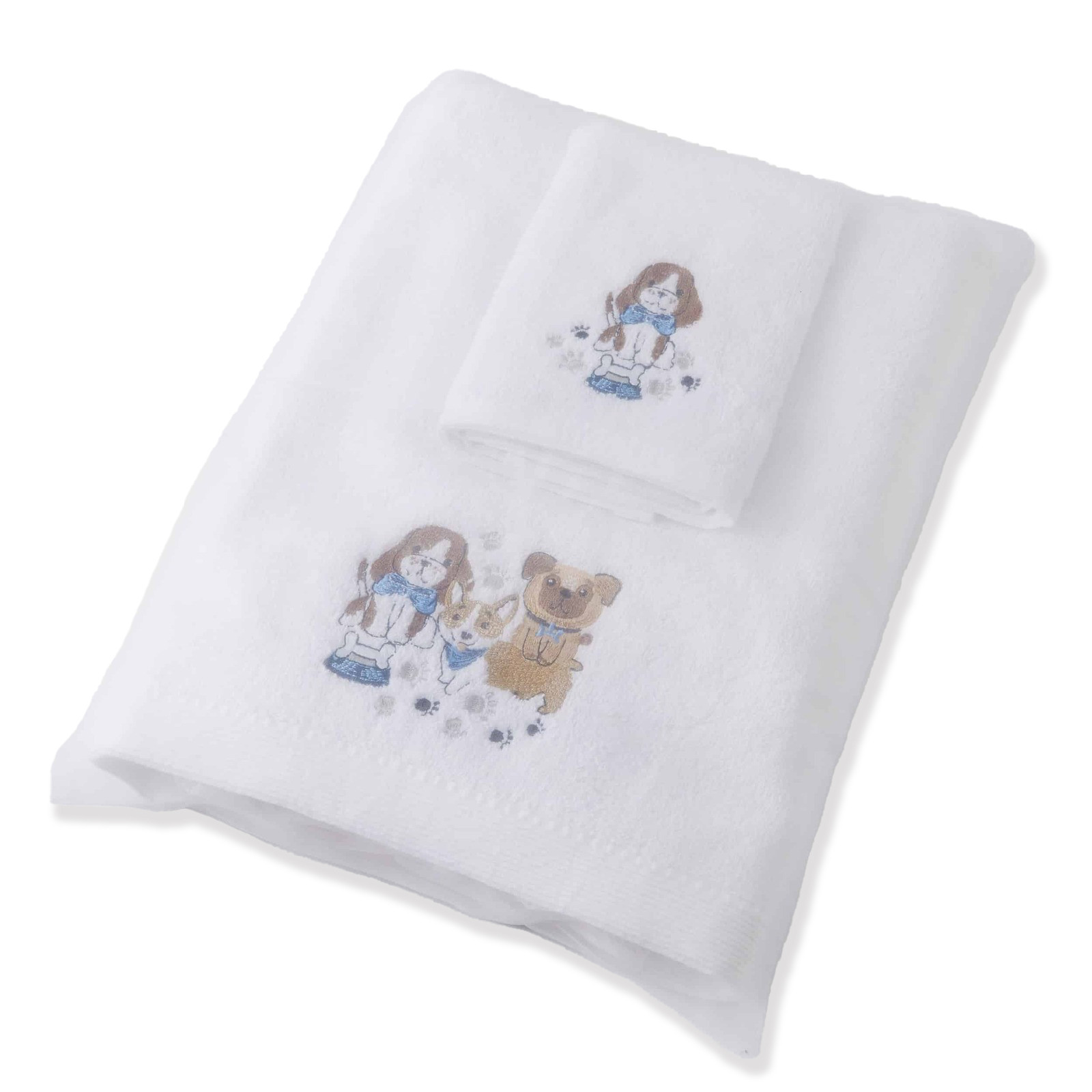Jiggle & Giggle Baby Cotton Bath Towel & Face Washer with Organza Bag