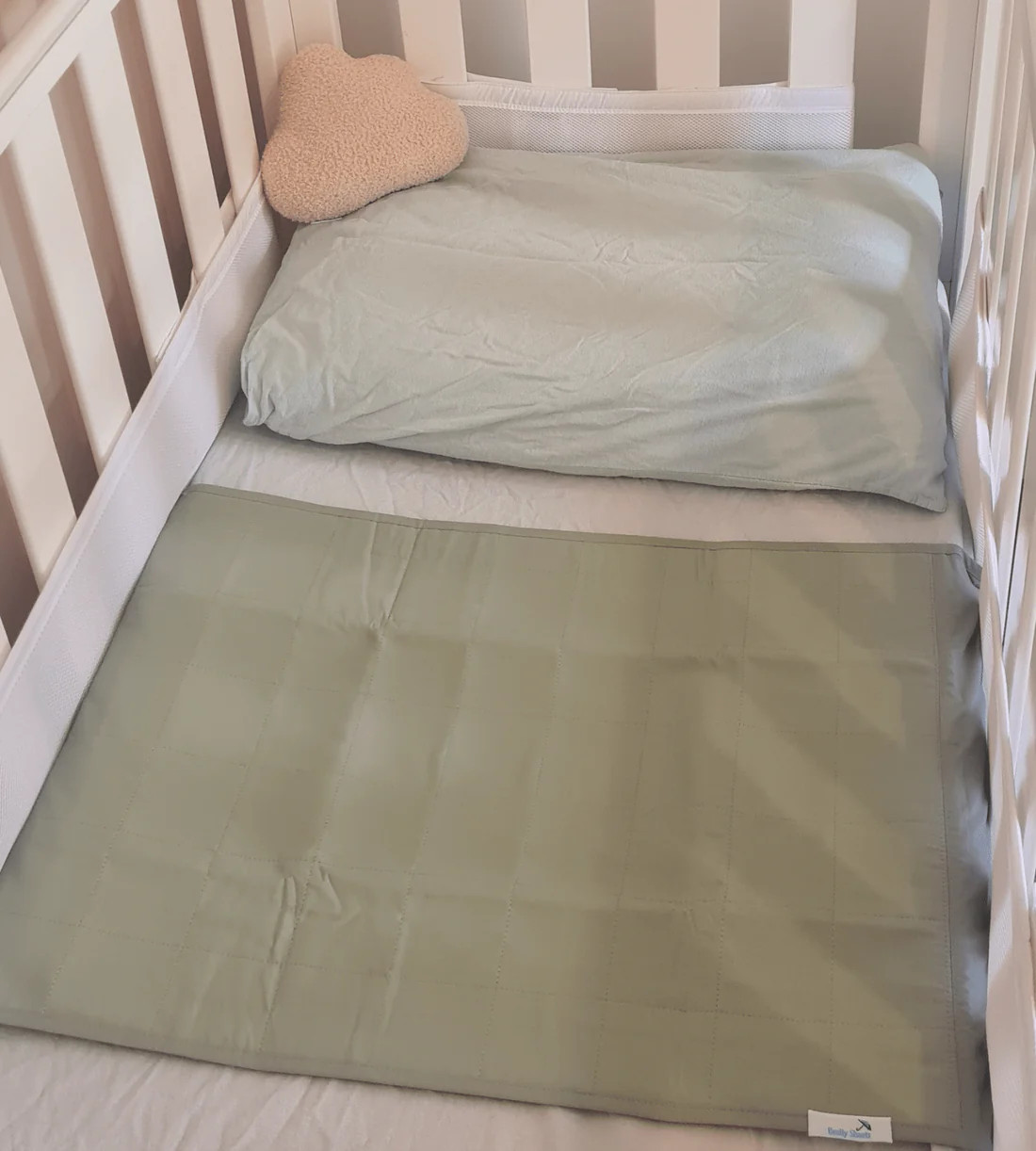 Cot Pad with Wings Moss Cot Baby Bunting AU