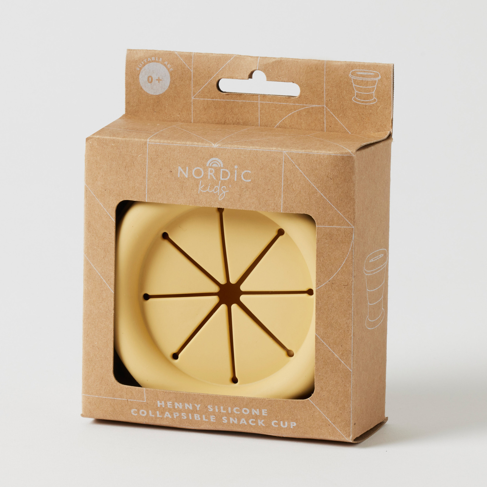 Nordic Kids Henny Silicone Collapsible Snack Cup Storage Container