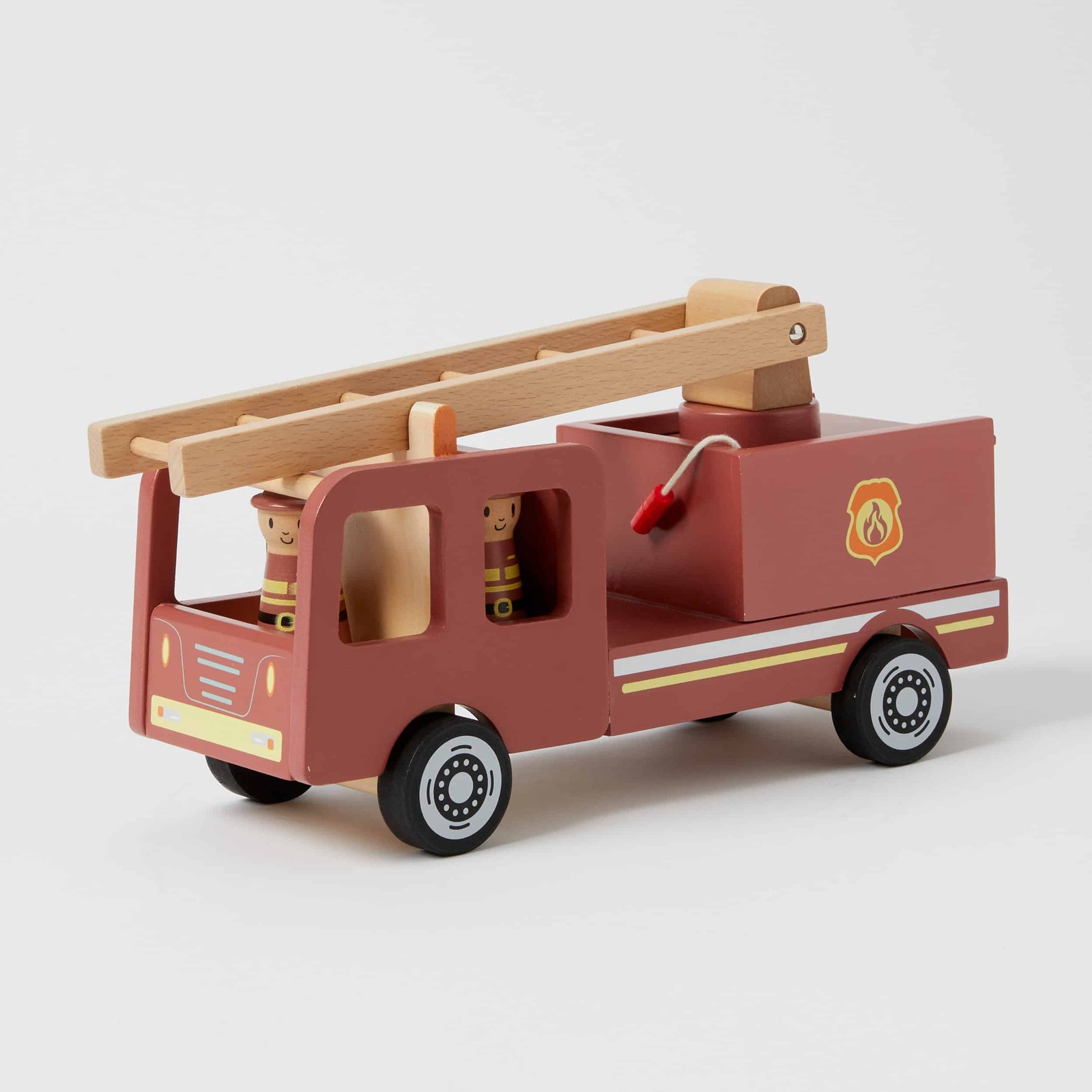 Zookabee Wooden Fire Truck Interactive Children's Imaginative Play Toy Interactive Toys Baby