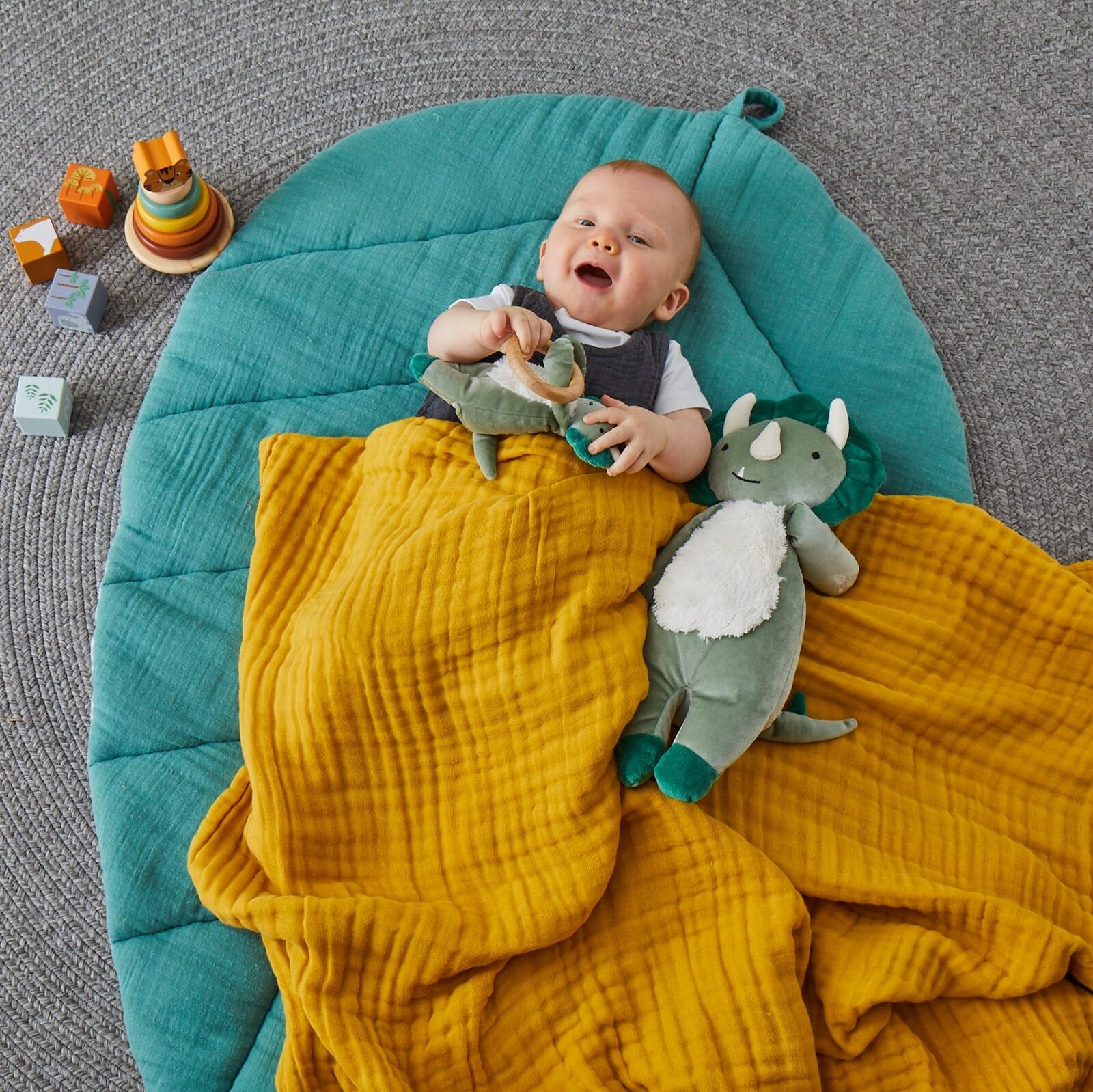 Nordic Kids Animal Theo Dinosaur Kids/Children Soft Plush Play Toy