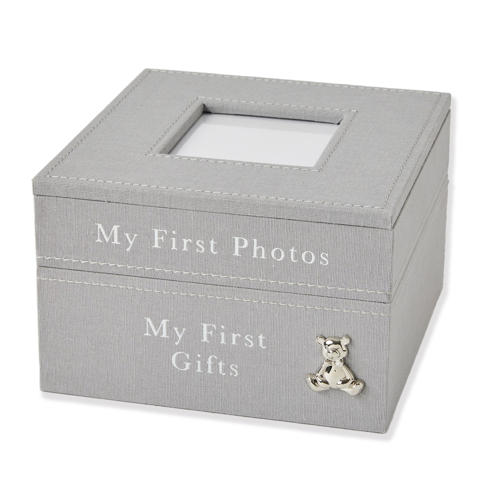 Jiggle & Giggle Keepsake Box Storage Grey Toy Boxes Baby Bunting AU