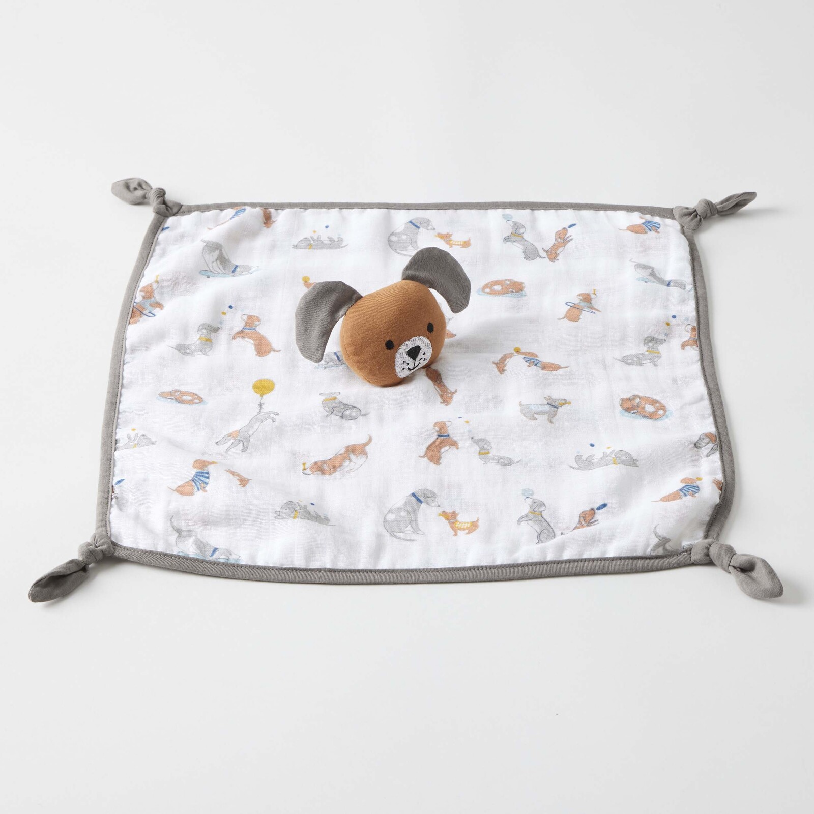 Jiggle & Giggle Newborn/Infant Comforter Toy Cotton Puppy Play Pram