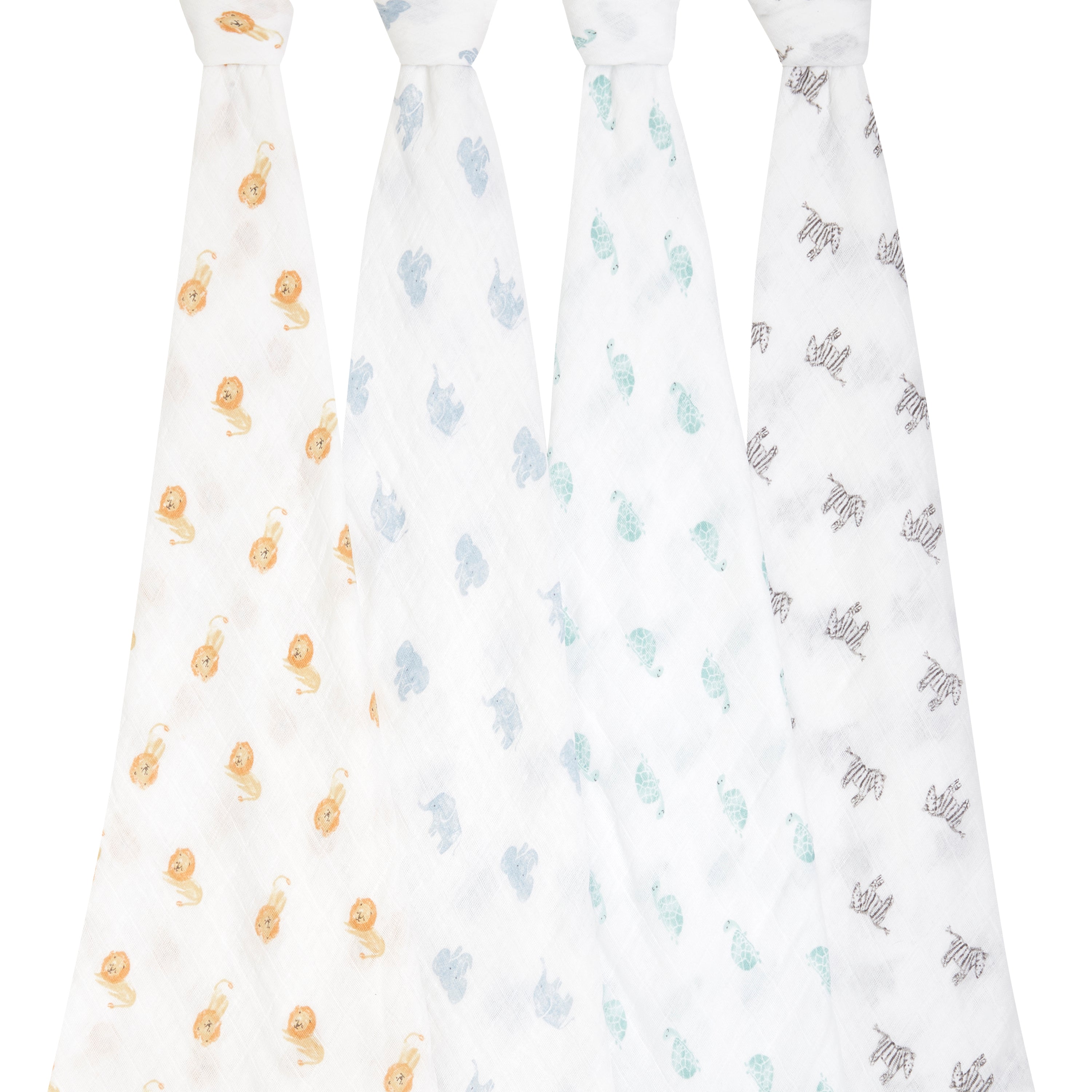 Aden + Anais Kingdom Organic Swaddles 4 Pack Swaddles Baby Bunting AU