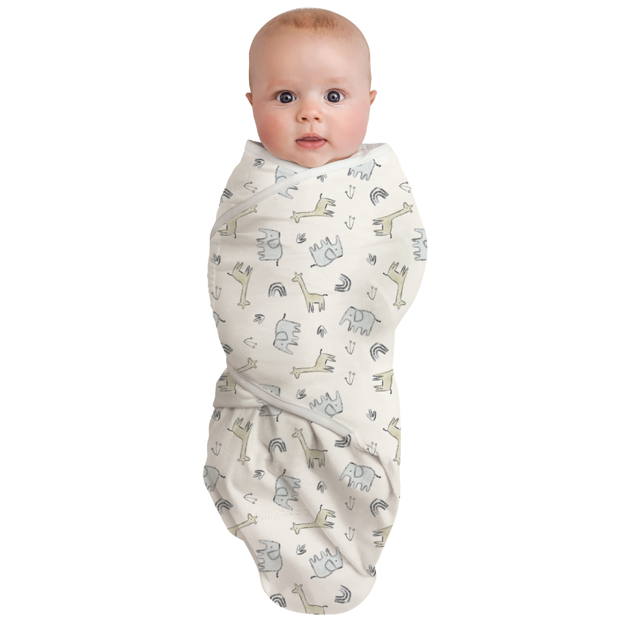 Baby Studio Swaddlewrap Cotton Rumble Jungle Swaddles Baby Bunting AU