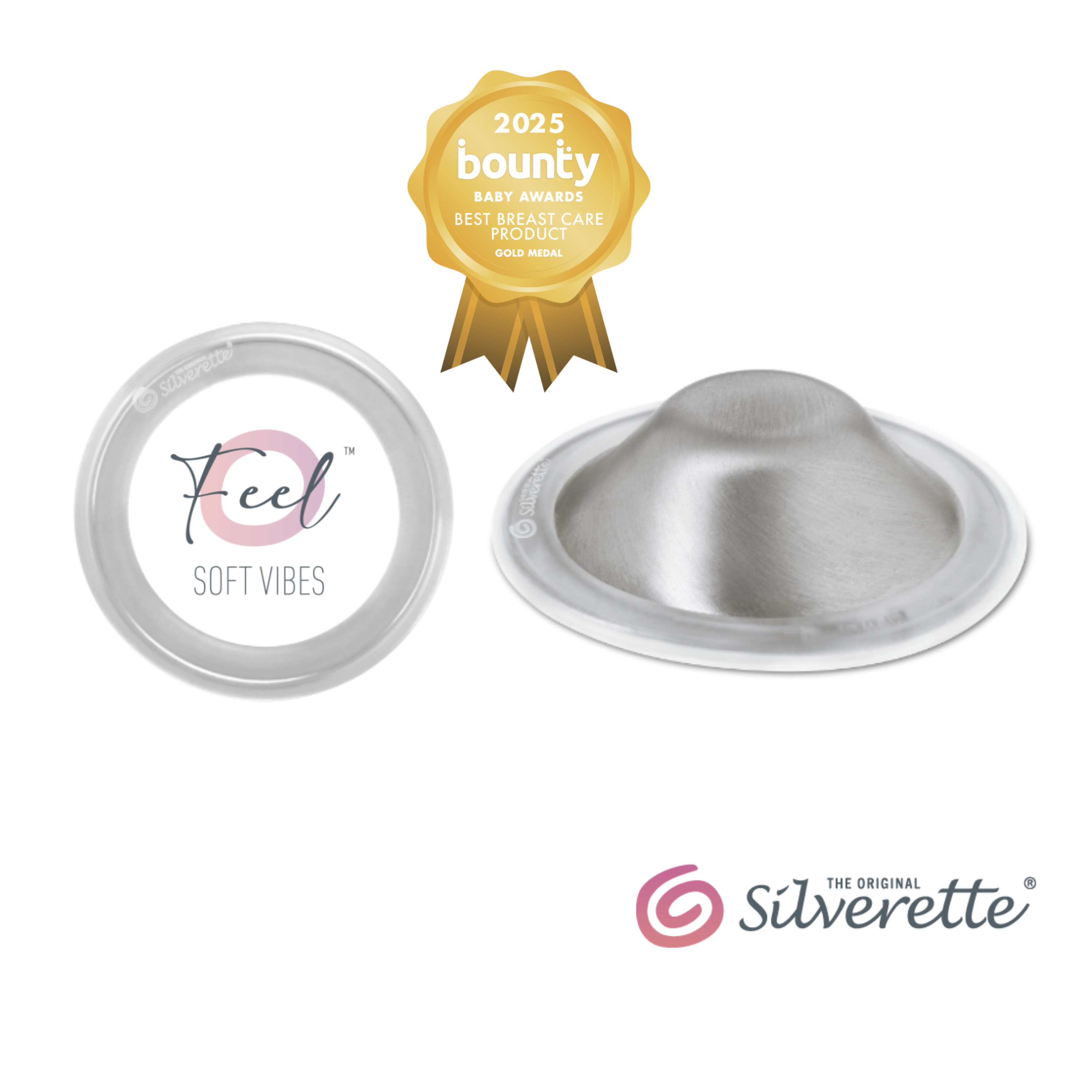 Silverette Breastfeeding Cups + OFeel ring Nipple Shields Baby
