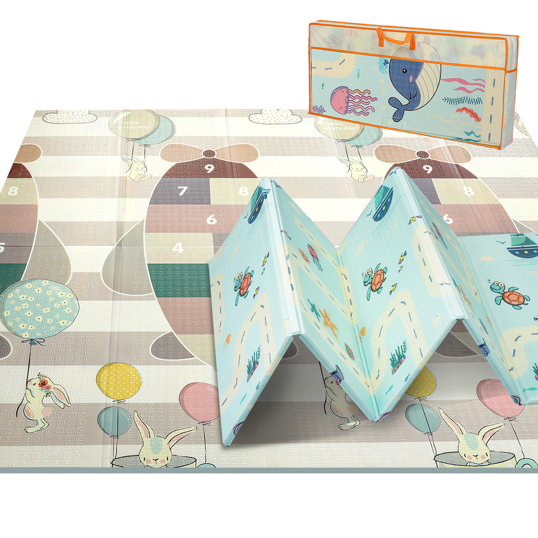 Bopeep Kids Play Mat Baby Crawling Pad Floor Foldable XPE Foam Star