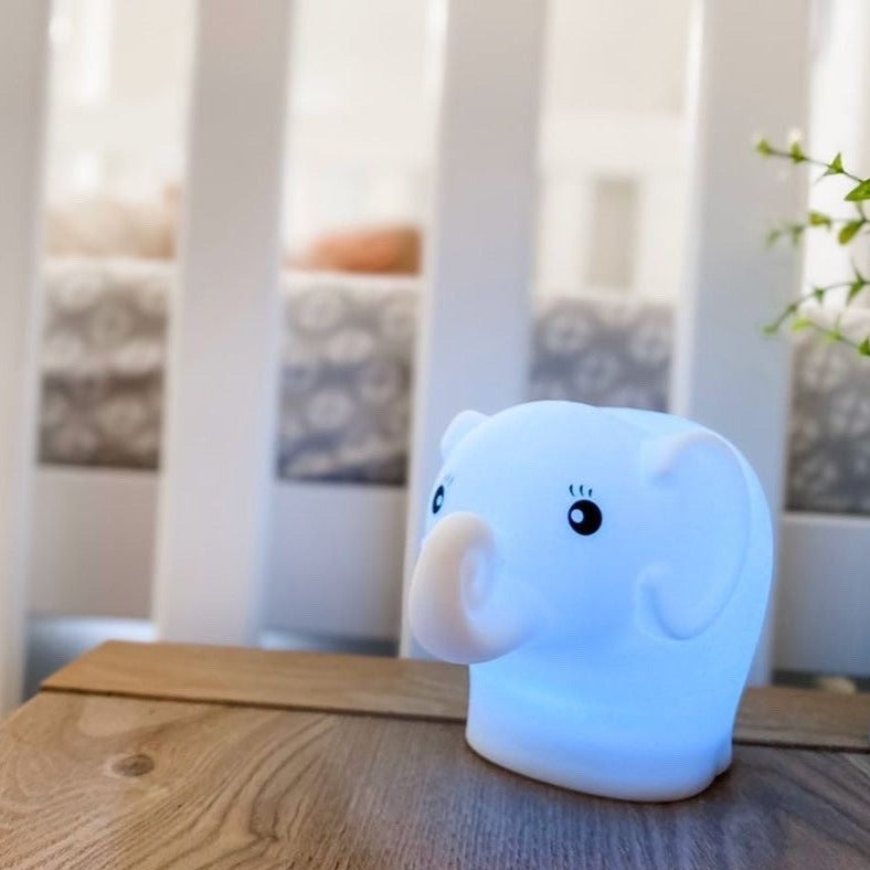Baby Studio Soft Silicon Night Light Elephant Night Lights Baby