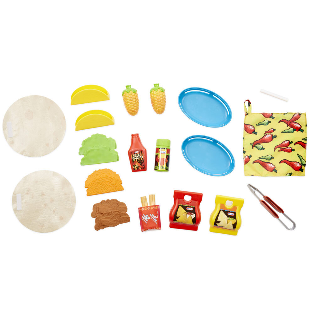 Little Tikes Ultimate Taco Cart Street Food Playset Fun Pretend Toy