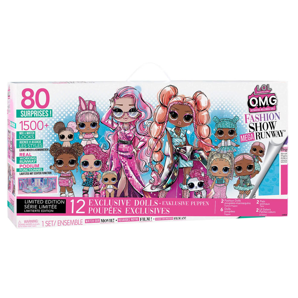 L.O.L Surprise OMG Fashion Show Mega Runway Playset Dolls Kids Children Toy Dolls Baby Bunting AU