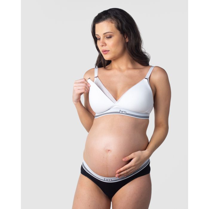 Warrior Soft Cup Blush Nursing Bra - Wirefree  Nursing bra, Padded nursing  bra, Pregnant model