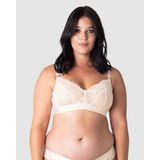 Hotmilk Warrior Soft Cup Wire-Free Nursing Bra - Ivory - Curvy