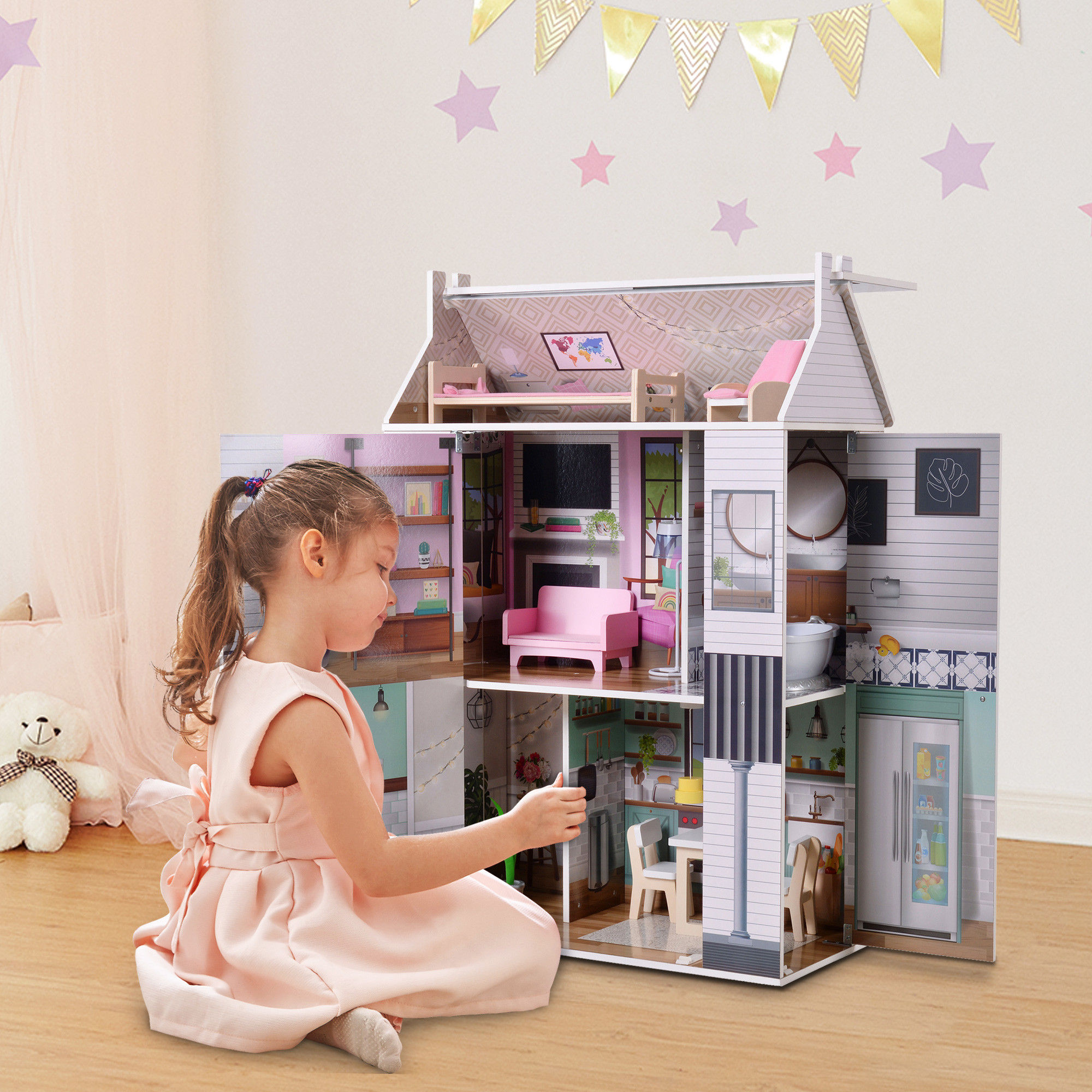 Posh 2 in 1 kitchen dollhouse costco on sale