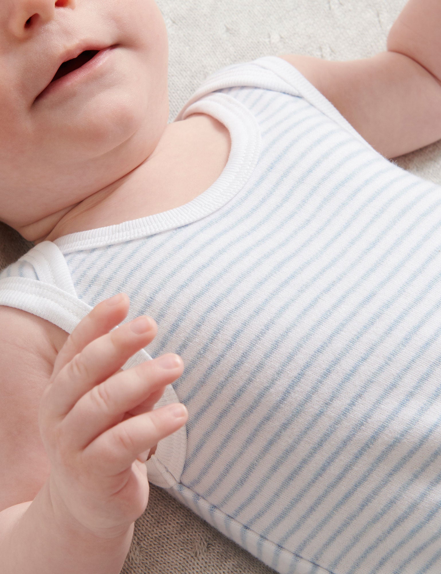 Purebaby Singlet Bodysuit Pale Blue 2 Pack Singlets Baby Bunting AU