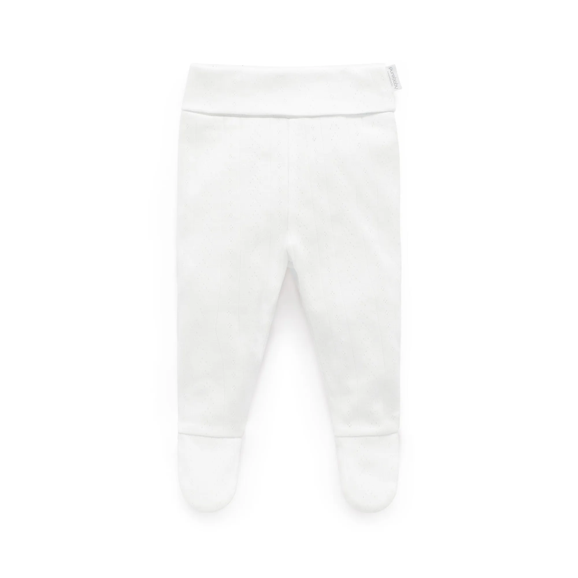 Purebaby Ess Pointelle Legging White