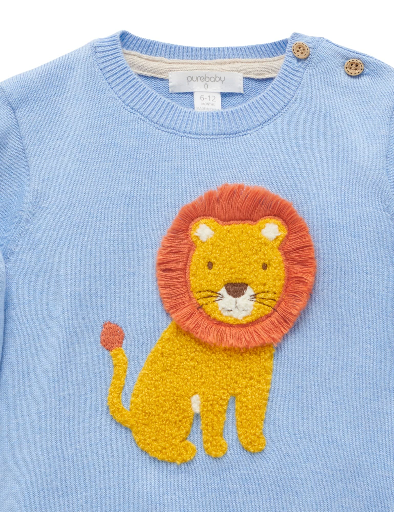 Purebaby Lion Jumper Zambesi Melange | Tops, Jackets & Knitwear | Baby ...