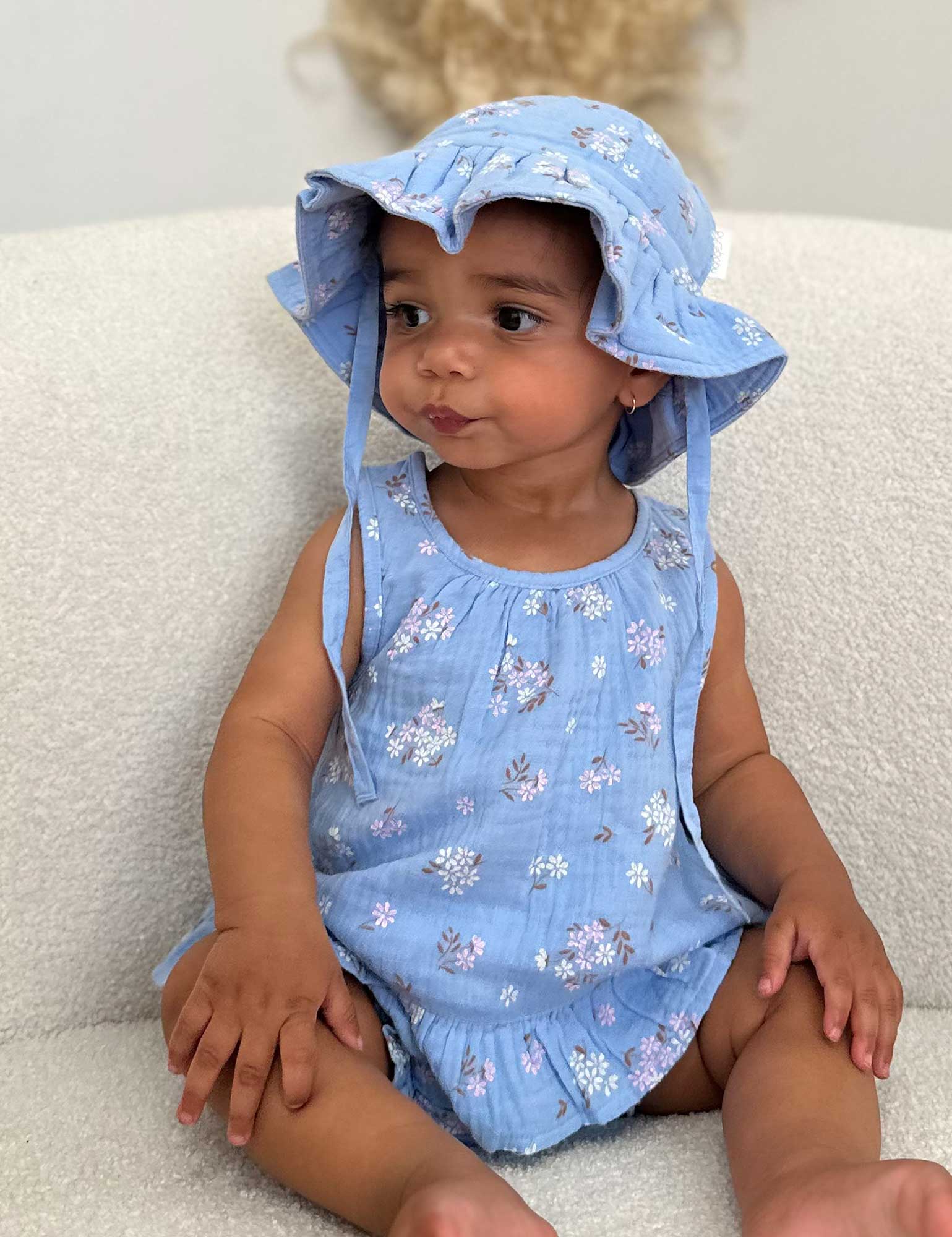 Purebaby Daisy Set Painted Petals Print Baby Clothes Sets Baby