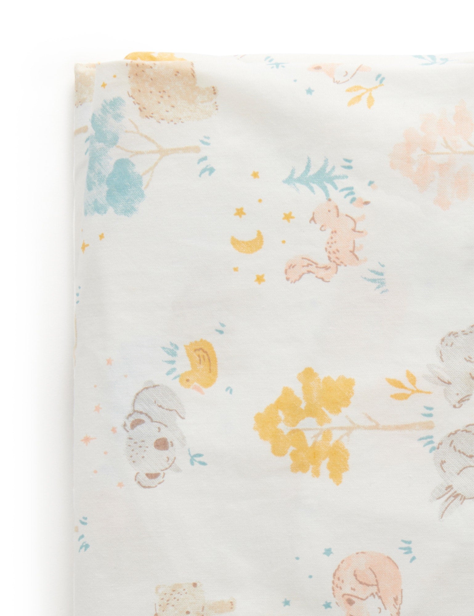 Purebaby Poplin Printed Ft Cot Sheet Little Nap Cot Baby Bunting AU
