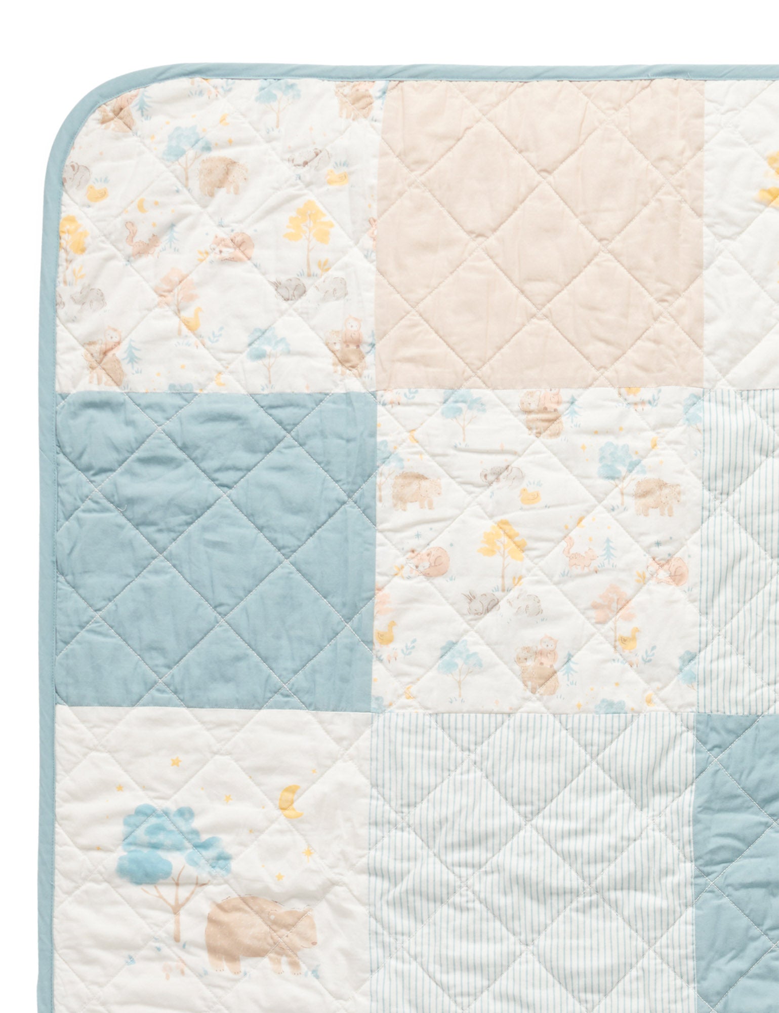 Purebaby Reversible Quilted Coverlet Little Nap Quilts Baby Bunting AU