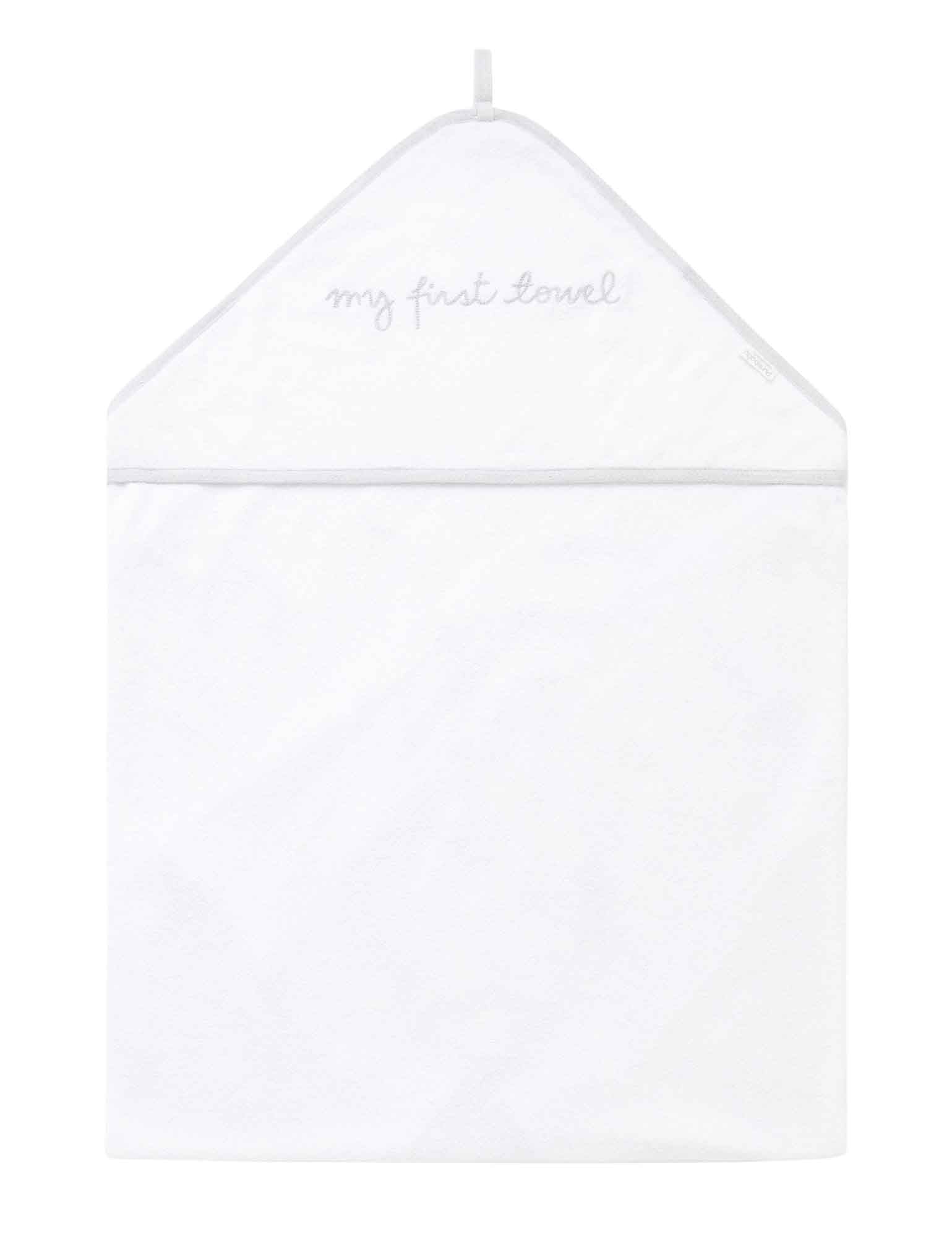 Purebaby Hooded Towel White Bath Towels Baby Bunting AU