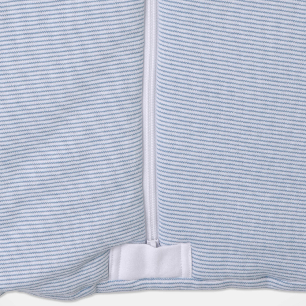 Snugtime Yarn Dyed Stripe Padded Sleeping Bag Blue Baby Onesies