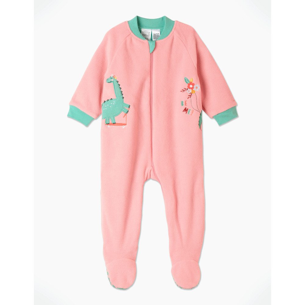 Snugtime Lined Polar Fleece Blanket Sleeper, Pink