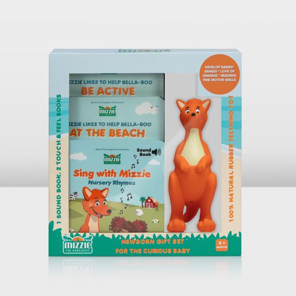 Mizzie The Kangaroo Newborn Gift Set for the Curious Baby