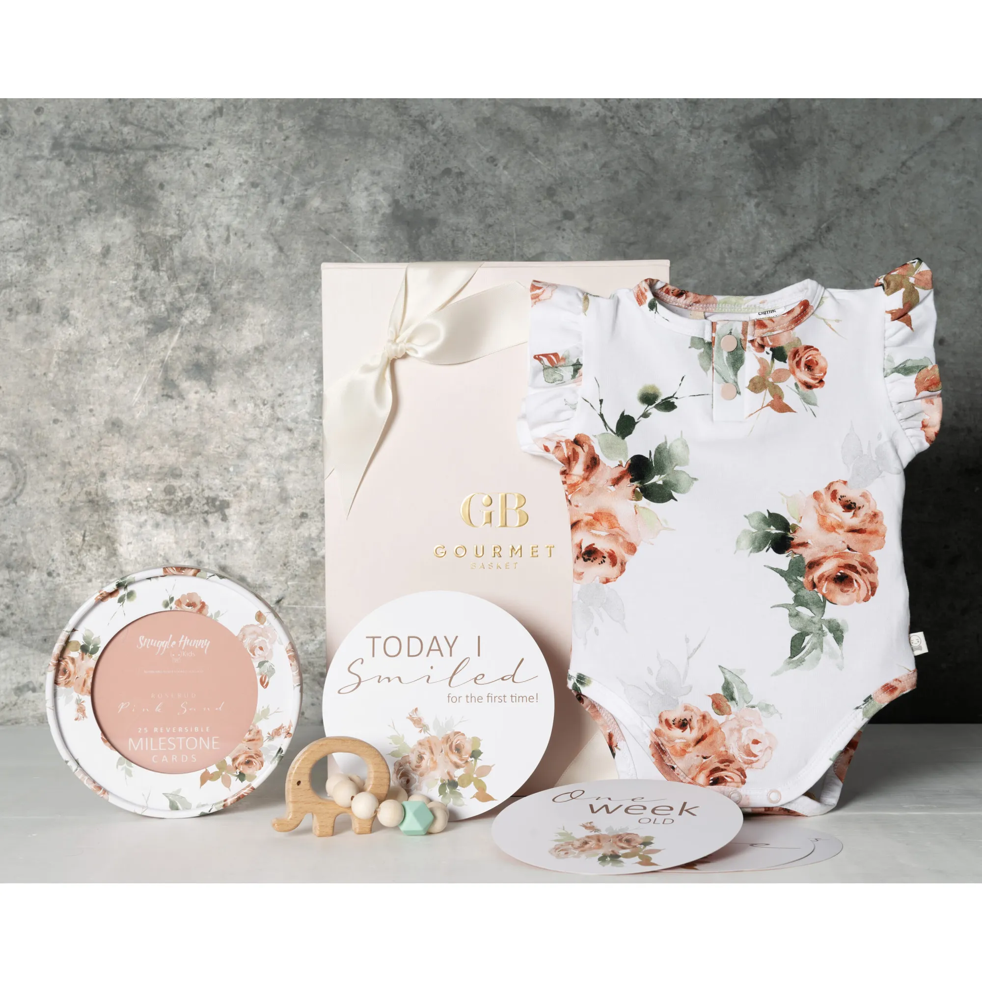 Gourmet Basket Newborn Baby Girl Hamper | Baby Bunting AU