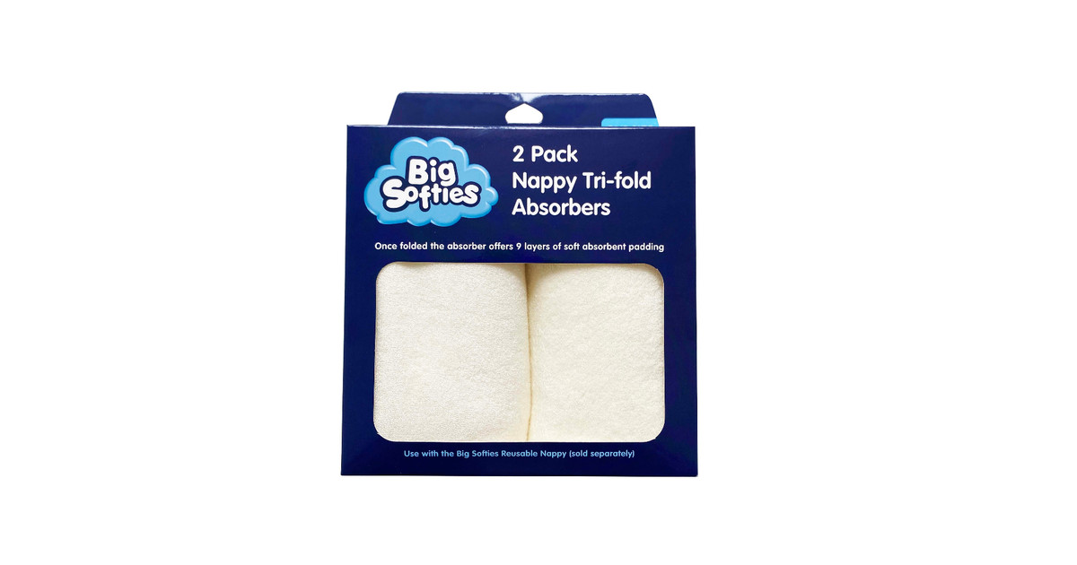Big Softies Nappy Tri Fold Absorbers Pack Baby Bunting AU
