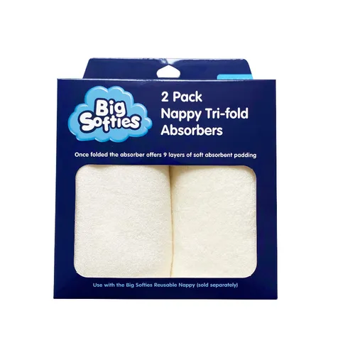 Big Softies Nappy Tri Fold Absorbers Pack Baby Bunting AU