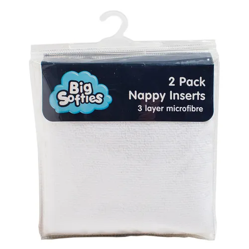 Big Softies Nappy Inserts White Pack Baby Bunting AU