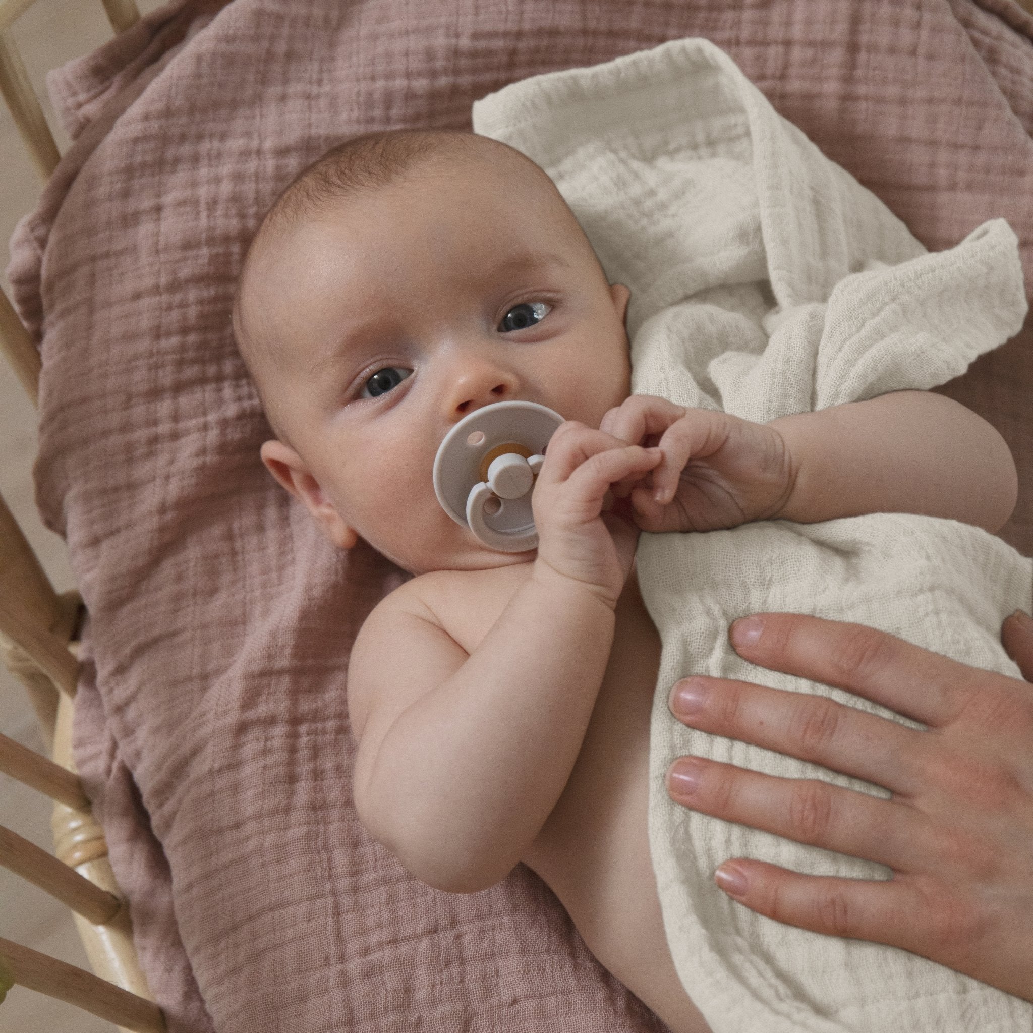 Bibs Muslin Swaddle Ivory Swaddles Baby Bunting AU