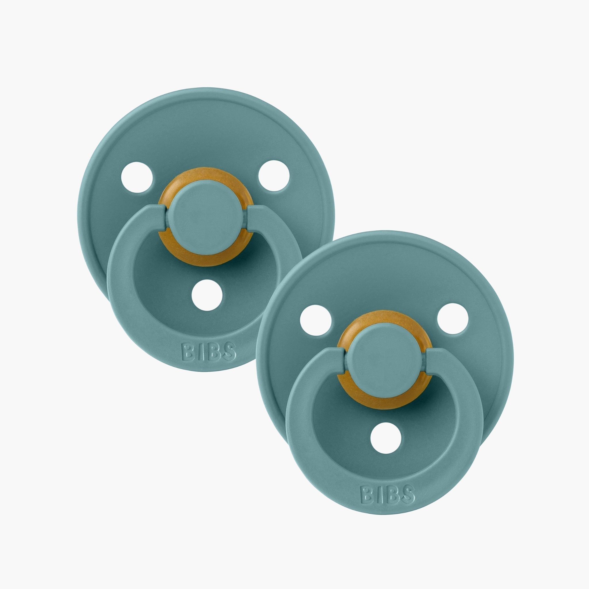 BIBS Colour Round S2 Dummy Island Sea 2 Pack Soothers Baby Bunting AU