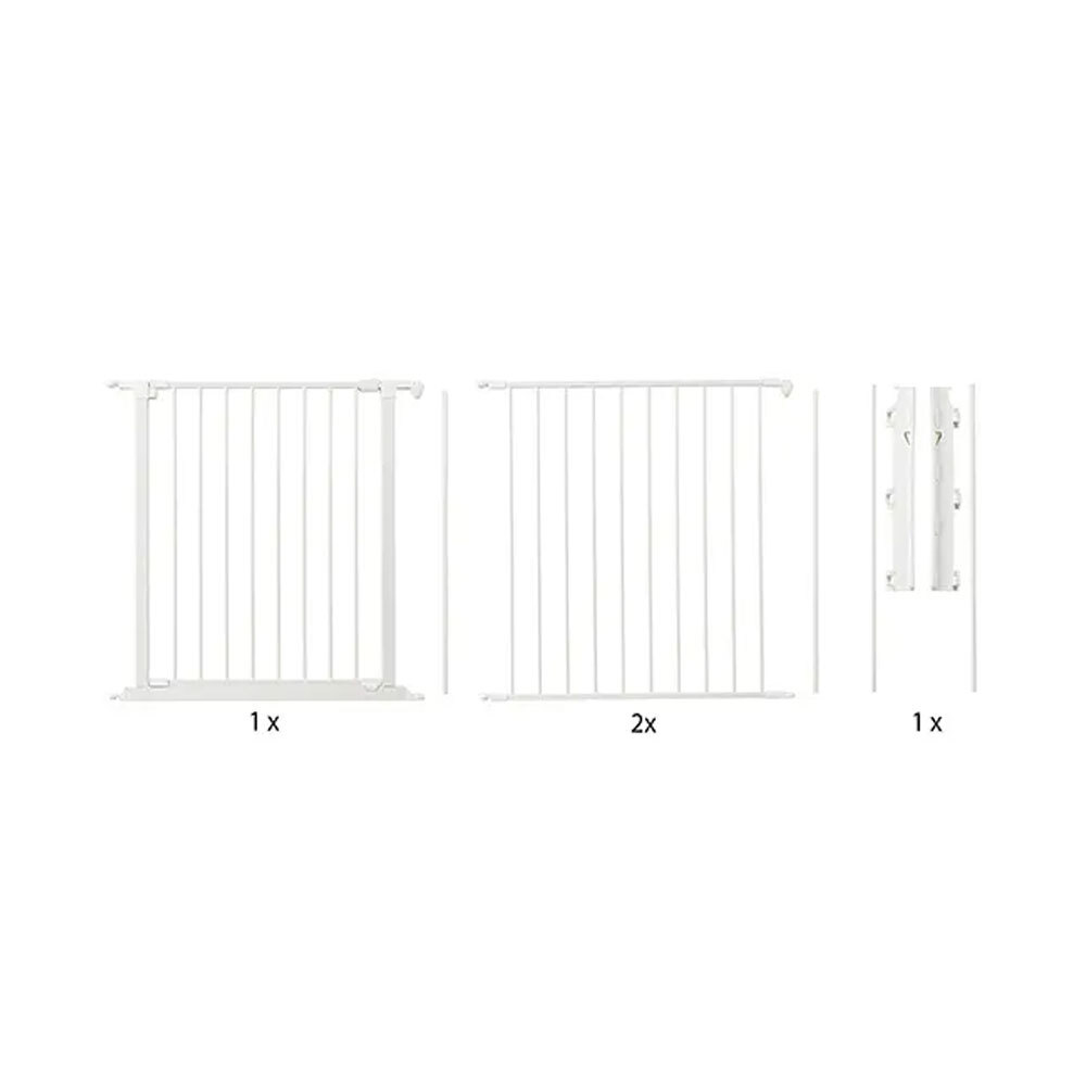 BabyDan Flex Configure Baby/Infant Safety Gate Xlarge White Baby Gates Baby Bunting AU