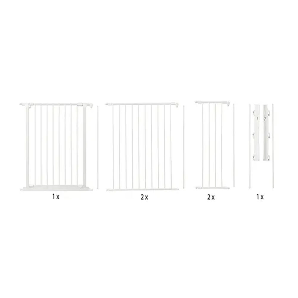 BabyDan Flex Configure Baby/Infant Safety Gate Xlarge White Baby