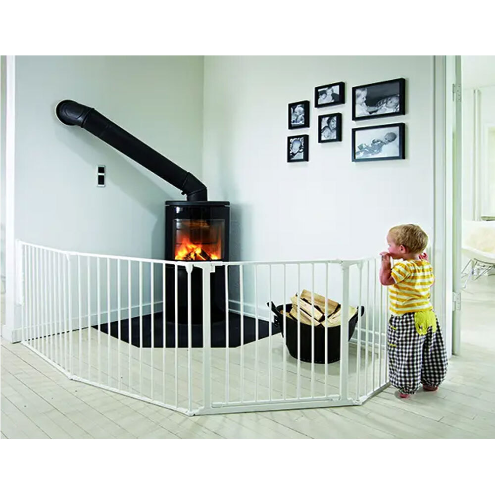 BabyDan Flex Configure Baby/Infant Safety Gate Xlarge White Baby