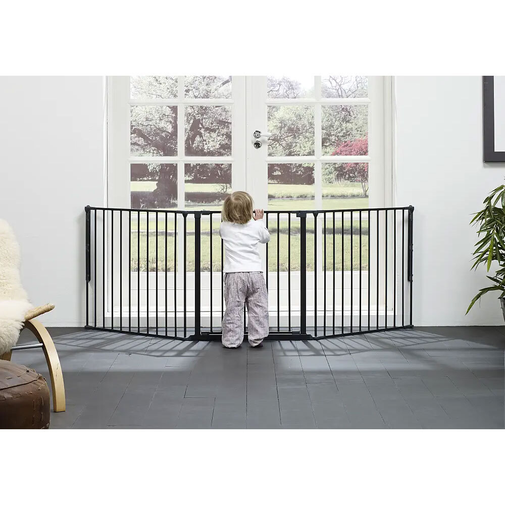 BabyDan Flex Configure Baby/Infant Safety Gate Black Baby Gates Baby Bunting AU